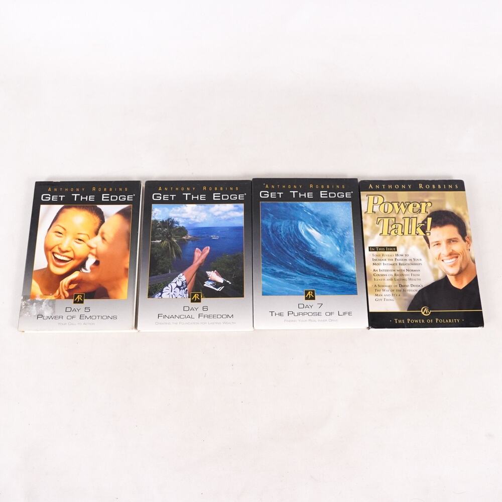 Anthony Robbins Get The Edge Day 5,6,7 & Power Talk DVD Personal Power Videos